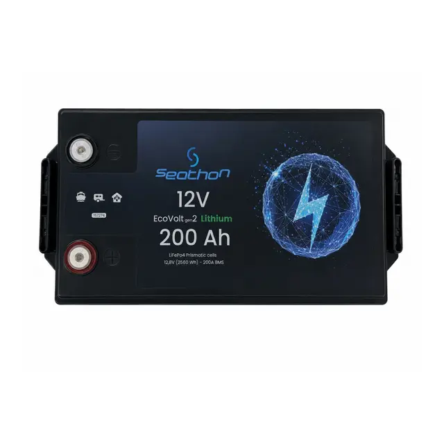 SEATHON EcoVolt g2 Lithium batteri 200Ah 12V - 200A BMS - LiFePO4 