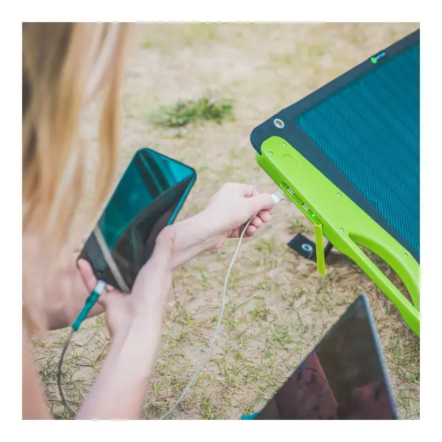 WATTSTUNDE 100W SolarBuddy  WS100SB solar bag med USB-tilkobling 