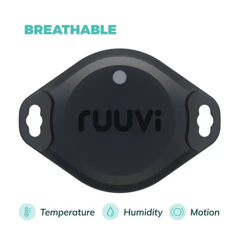 RUUVI Tag Pro Bluetooth Sensor - IP67 Temp, luftfuktighet
