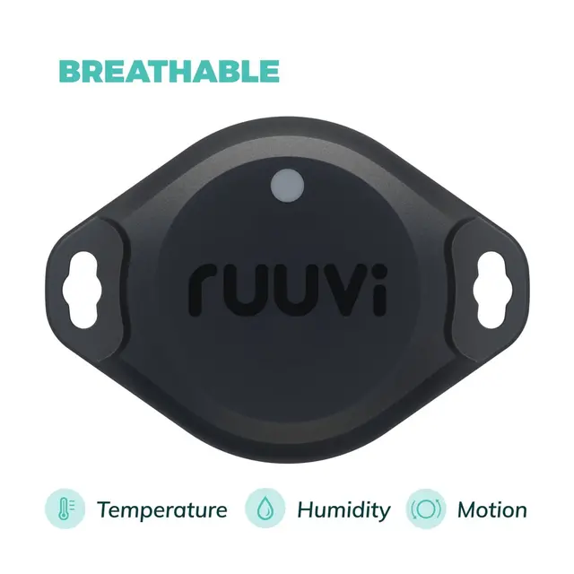 RUUVI Tag Pro Bluetooth Sensor - IP67 Temp, luftfuktighet 