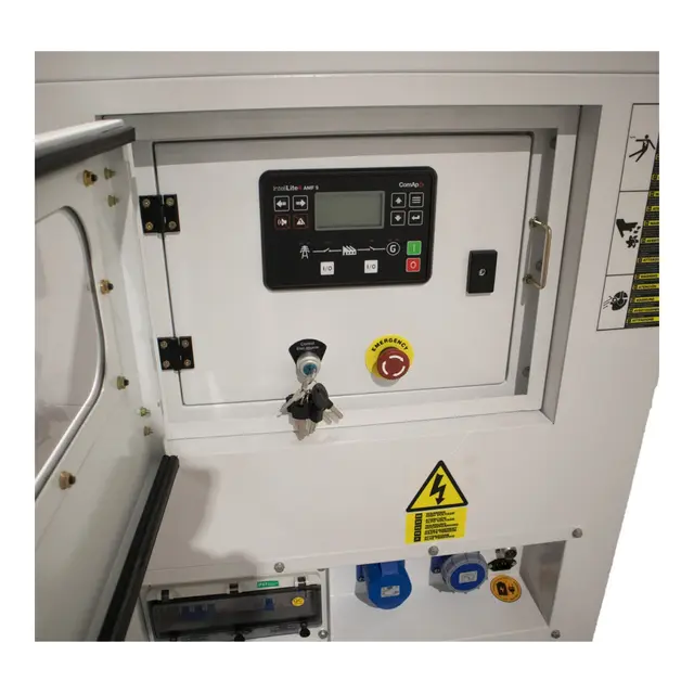 HYUNDAI Dg14kse Diesel strømaggregat 230v 3-Fase 13,8kVA - 1500rpm, Vannkjølt 