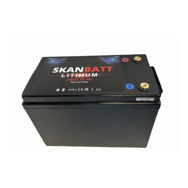 SKANBATT V2 Lithium Heat Batteri  280ah 12V med 150a BMS og Bluetooth 