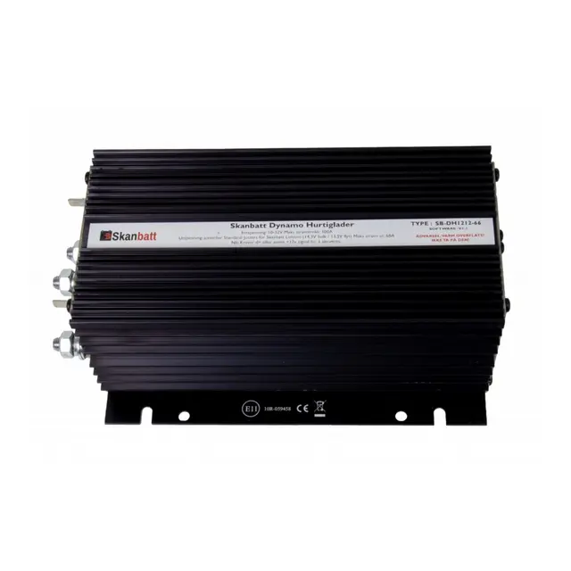 SKANBATT m/ 66A Dynamo Hurtiglader blåtann og mont.kit  Dcdc for bobiler 