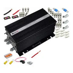 SKANBATT m/ 66A Dynamo Hurtiglader bl&#229;tann og mont.kit&#160; Dcdc for bobiler