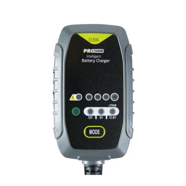 PROUSER Elektronisk Batterilader 6V/12V 0,8A (12V) 