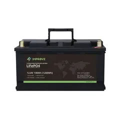 IMPROVE Lithium Batteri 12V 100Ah (LiFePO4) BMS 100a - Bobil