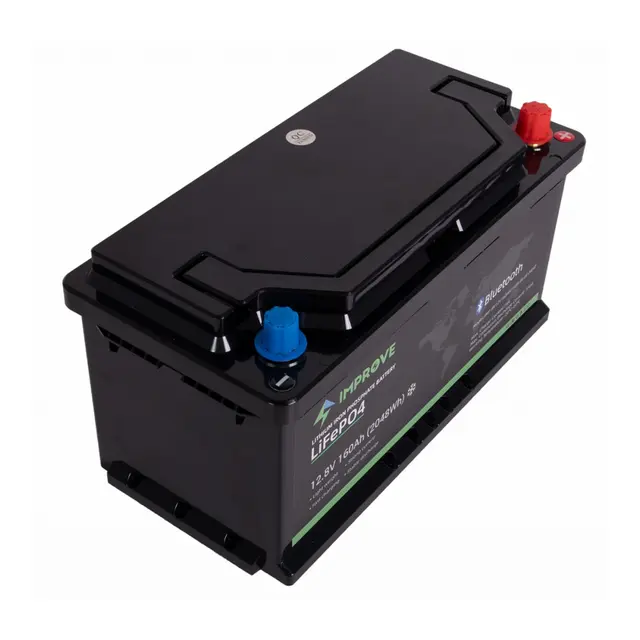 IMPROVE Lithium Batteri 12V 160Ah (LiFePO4)  - Bobil - Heat - Bluetooth 