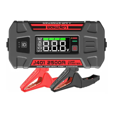 LOKITHOR Startbooster 2500A Jump starter + Powerbank (Lithium)