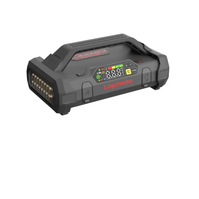 LOKITHOR Lithium Startbooster 12V 2500a med 150 PSI Luftkompressor 
