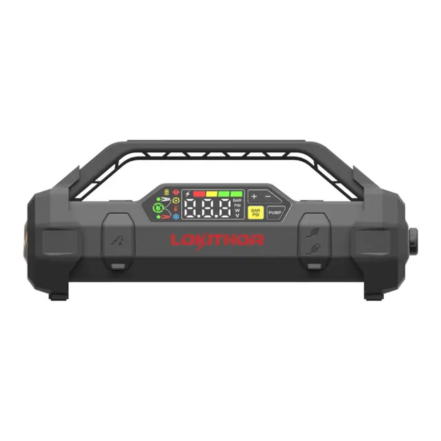 LOKITHOR Lithium Startbooster 12V 2500a med 150 PSI Luftkompressor 