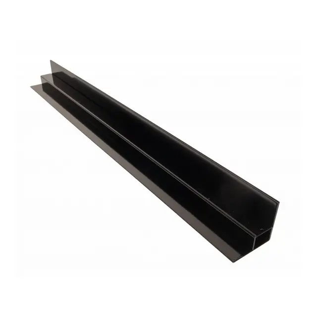 Festebrakett til solcelle takmontering 67cm (sett med 2 stk) - Aluminium (sort) 