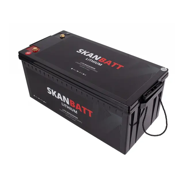 SKANBATT Lithium Batteri 200Ah - 24V BMS 200A 