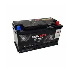 SKANBATT Lithium Start / forbruksbatteri 12V 100Ah&#160; 1500ca - Bluetooth