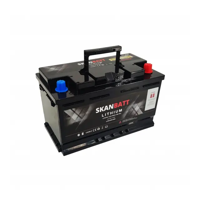 SKANBATT Lithium Start / forbruksbatteri 12V 60Ah 900ca - Bluetooth 