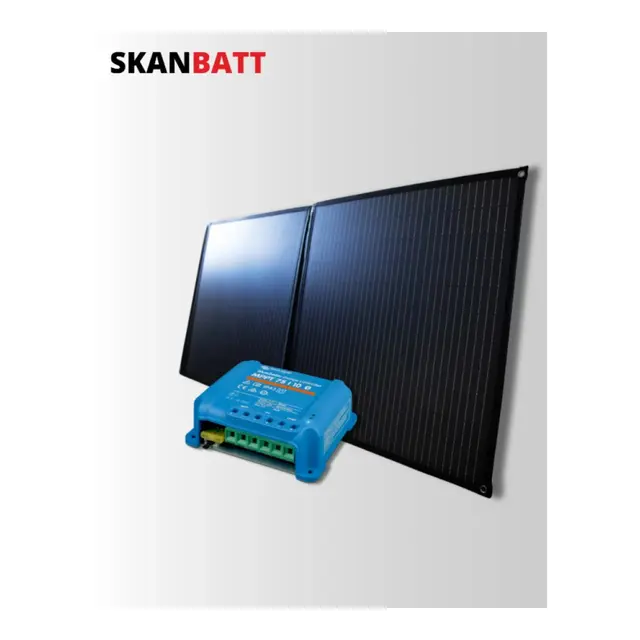 SKANBATT Solcellepakke - 60W Sammenleggbart - Victron 10A Mppt 