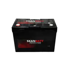 SKANBATT Premium Lithium - 12V 100Ah 100a BMS Bluetooth -Heat - 8 &#197;rs garanti