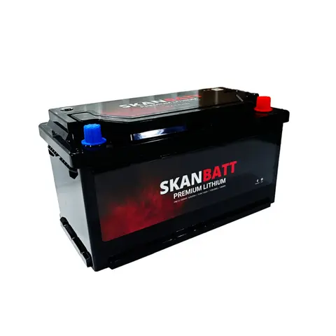 SKANBATT Premium Lithium - 12V 100Ah 100a BMS -Bluetooth - Heat 8 Års garanti