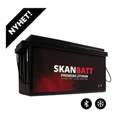 SKANBATT Premium Lithium - 12V Bluetooth - Heat - 8 &#197;rs garanti