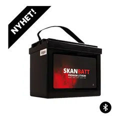 SKANBATT Premium Lithium - 12V 87Ah 100a BMS -  - Bluetooth - 8 &#197;rs garanti