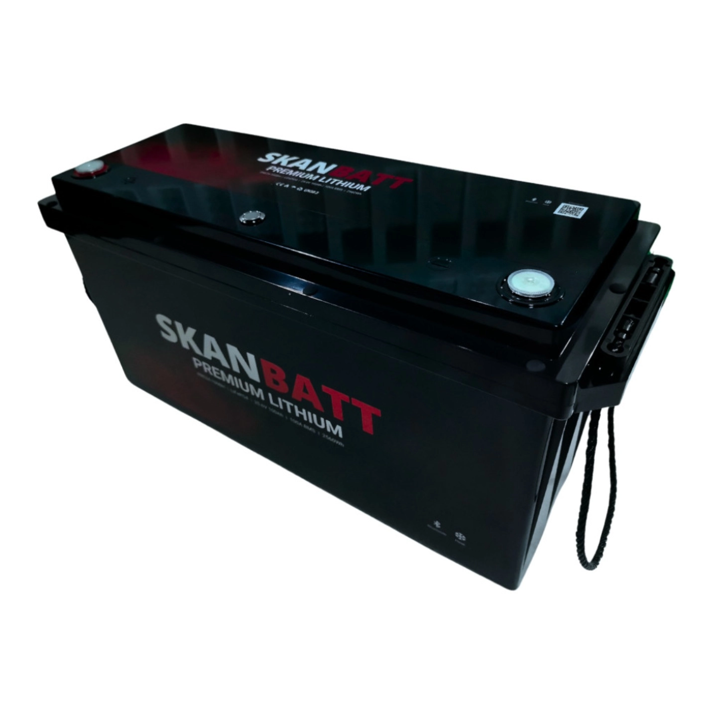 SKANBATT Premium Lithium - 24V 100Ah 100a BMS Bluetooth -Heat - 8 Års garanti