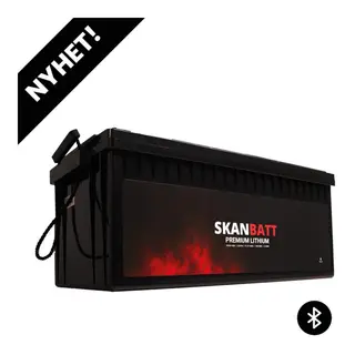 SKANBATT Premium Lithium - 48V Bluetooth - 8 &#197;rs garanti