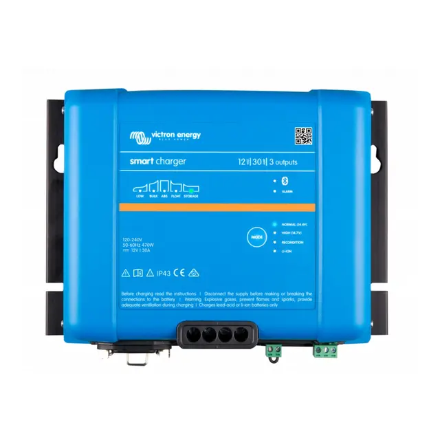 VICTRON Phoenix Smart Batterilader 12V 30A 3-kanaler  Ip43 120-240v 