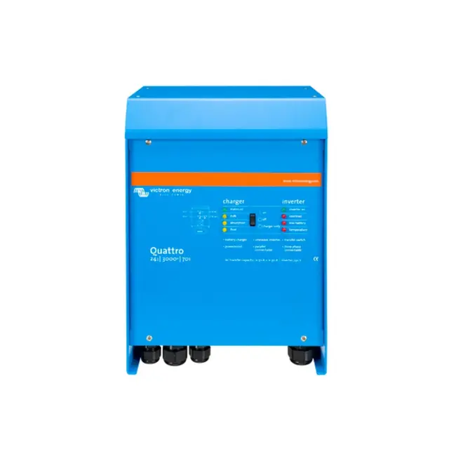 VICTRON Quattro 24/3000/70-50/50 Kombinert Batterilader og Inverter 