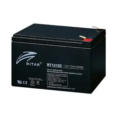 RITAR AGM Batteri 12V - 12Ah 151 x 98 x 95mm - F2 flatstifter