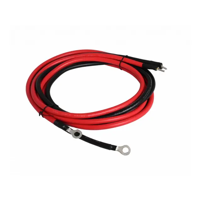 SKANBATT Kabelsett regulator til batteri 2m - 2x6mm2 - m/ 8mm øyer 