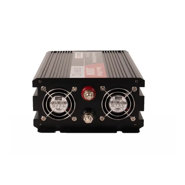 SKANBATT Inverter 12V 1000w Ren Sinus Nettprioritering og Trådløs Fjernk. 