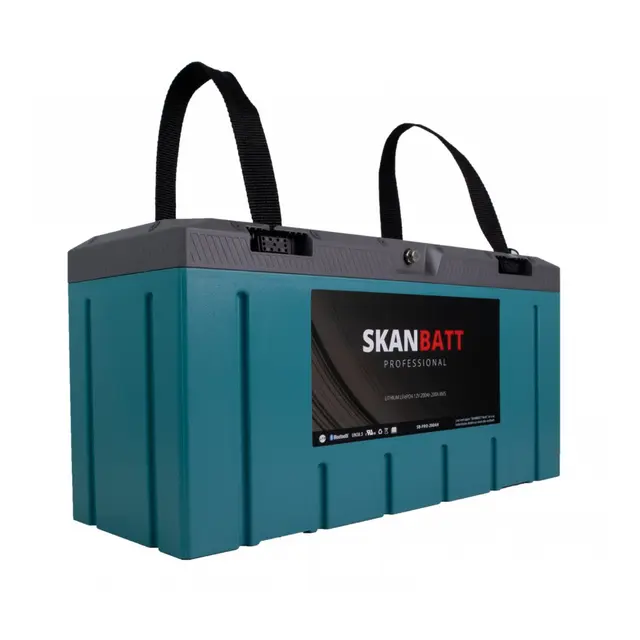 SKANBATT Lithium Professional 12V 200Ah 200a BMS - Heat Ip67 
