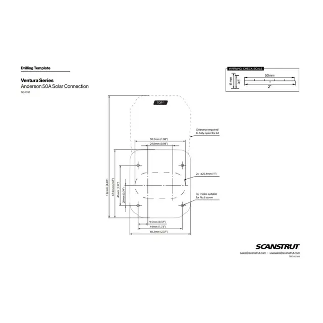 SCANSTRUT Ventura Anderson Solcelle kontakt - plug and play 