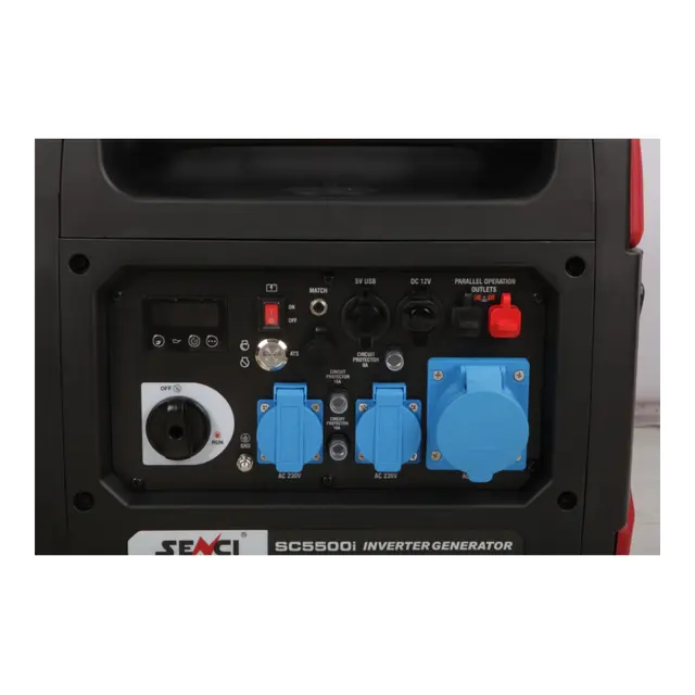 SENCI SC5500i Inverter Aggregat - Bensin Max 6000w - ATS - Elektrisk start 