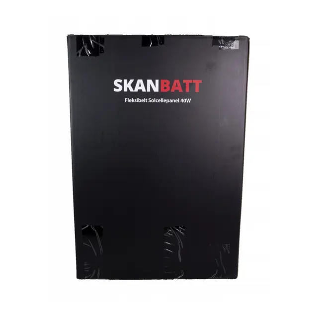 SKANBATT Fleksibelt Solcellepanel 40W - Etfe - 620x425x3mm 