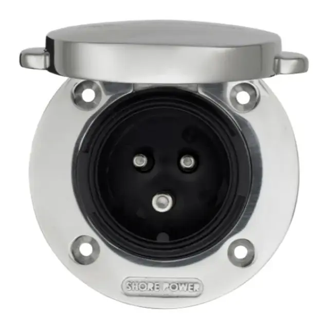 VICTRON Power Inlet 16A rustfritt stål CEE landstrømskontakt 