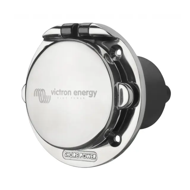 VICTRON Power Inlet 16A stainless steel with cover CEE 