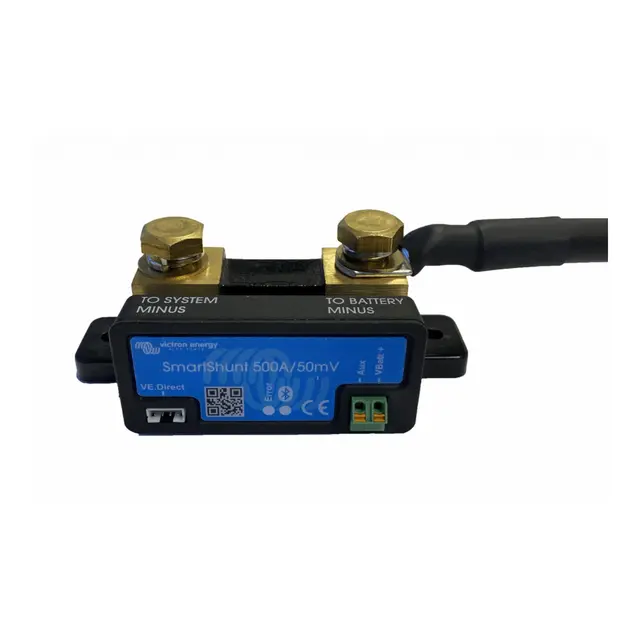 SKANBATT Batterikabel til Victron Shunt M8+m10 Sort 50mm2 40cm 