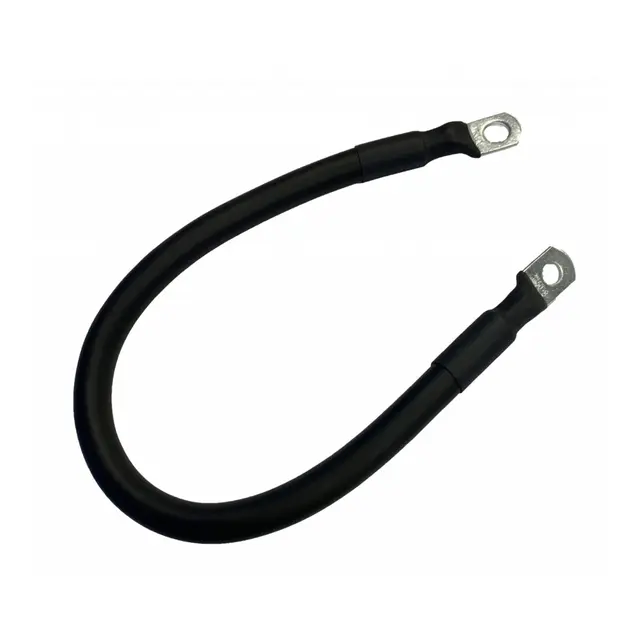 SKANBATT Batterikabel til Victron Shunt M8+m10 Sort 50mm2 40cm 