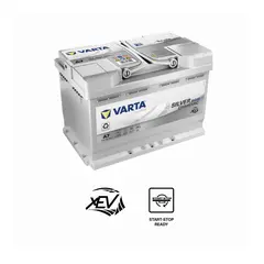 VARTA AGM Batteri 12V 70ah 760cca 278x175x190mm + h&#248;yre A7 xEV