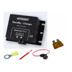 Pakke for lading av startbatteriet Via Victron solcelleregulator