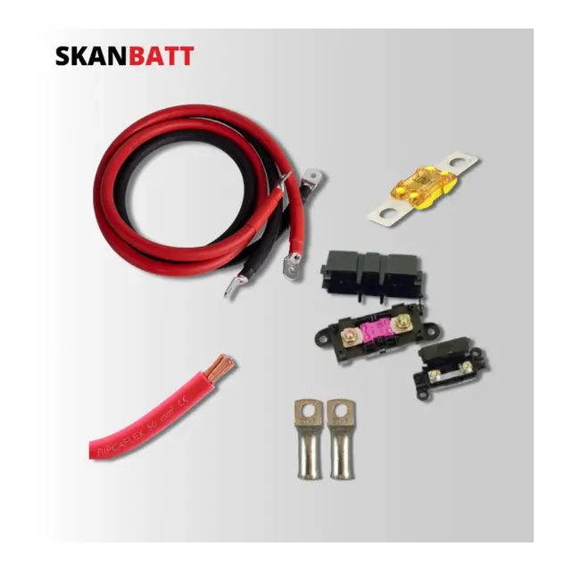 Skanbatt Kabelpakke Inverter - 1000w 50mm2 / Vanlife 
