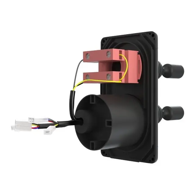 SLEIPNER Kontrollpanel - dobbel Joystick 12/24V - Firkantet - Sprutsikker - sort 