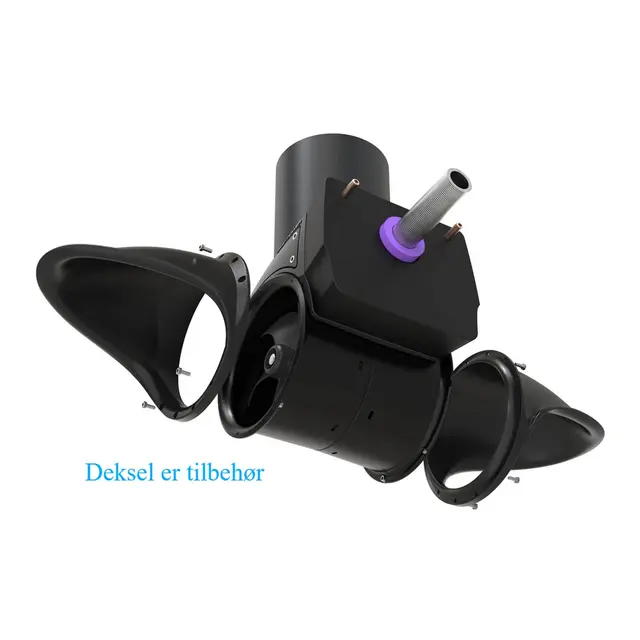 SLEIPNER Hekkthruster SX35 - 12V 2,4Hk - 150mm akterspeil - Ø140mm tunnel 