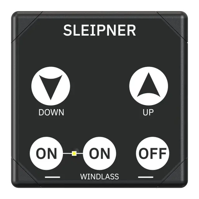 SLEIPNER Kontrollpanel ankervinsj sort  touch - 12/24V 