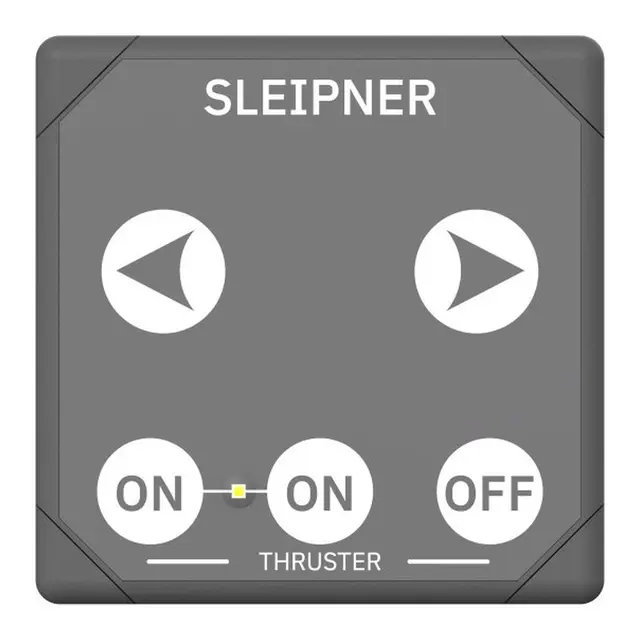 SLEIPNER Kontrollpanel - Touch 12/24V - Firkantet - Sprutsikker 