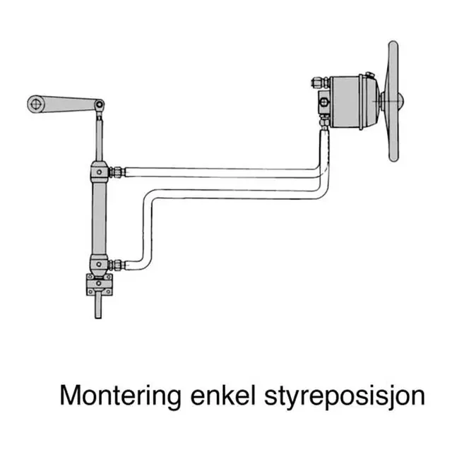 SLEIPNER Styresylinder SP90 200 slaglengde - 80kg/m - 215cm3 