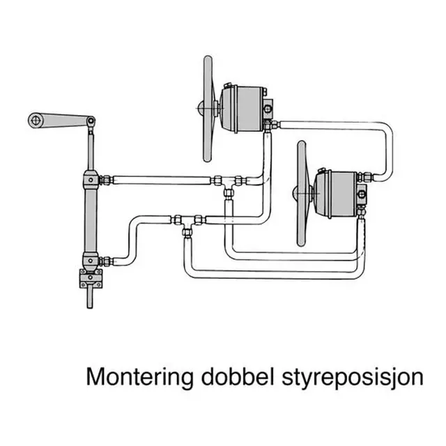 SLEIPNER Styresylinder SP90 200 slaglengde - 80kg/m - 215cm3 