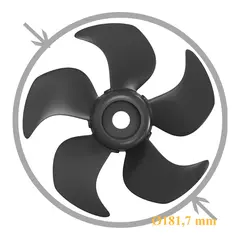 SLEIPNER Propell, Q-Prop for SE80/100 Kompositt, 5-bl, Twin (for st&#229;ltunell)