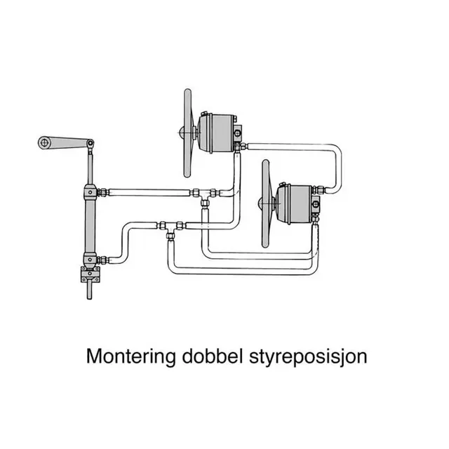 SLEIPNER Styresylinder SP40 175slaglengde - 45kg/m - 110 volum cm 