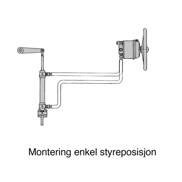SLEIPNER Styresylinder SP40 175slaglengde - 45kg/m - 110 volum cm 